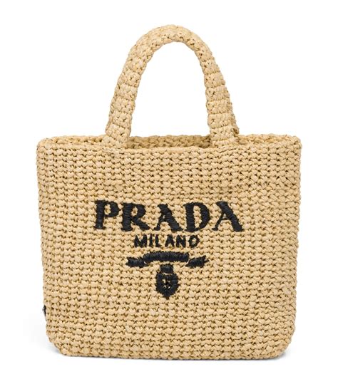 prada small canvas tote bag|prada small crochet tote bag.